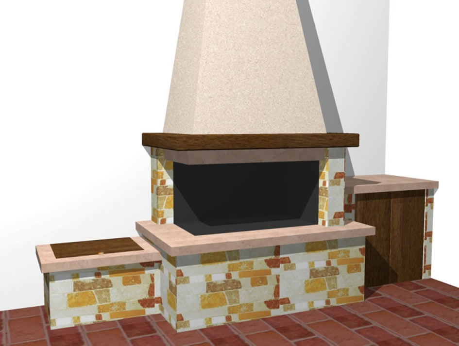 Rivestimento in legno per camini: camini e rivestimenti artepietra ... Rivestimento termocamino classico